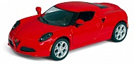 Мод. маш. KINSMART KT5366D "ALFA ROMEO 4C" инерция (1/12шт) 1:32 б/к