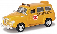 Мод. маш. KINSMART KT5005D "Chevrolet Suburban School Bus" инерция (1/12шт.) 1:36 б/к