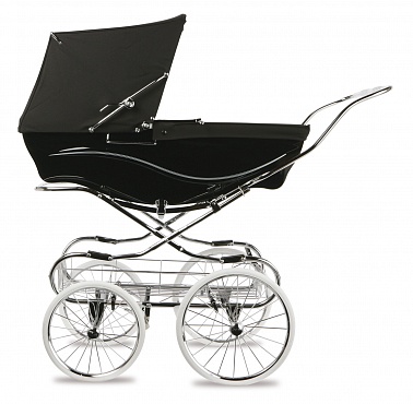 Детская коляска люлька для новорожденных Silver Cross Kensington Black