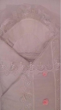 Комплект на выписку «Ангелок» сатин одеяло с кружевом