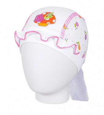 Бандана д/д р. 40-42 розовый Улиточка KY-184 КРОХА Бандана д/д р. 40-42 розовый Улиточка KY-184 КРОХА