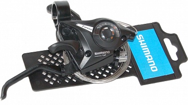 Шифтер Shimano Tourney  EF51 правый,7ск.,трос+оплетка черный ESTEF51R7AL2P