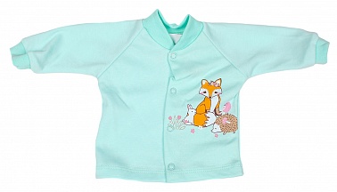 Кофточка уни р.56 Лисички зеленый R103-3 Мелонс