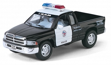 Мод. маш. KINSMART KT5018DP "DODGE RAM (Police)"  инерция (1/12шт.) 1:44 б/к