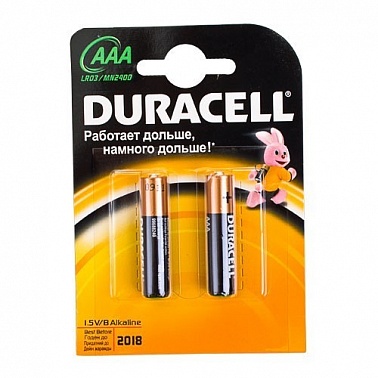 Батарейки алкалиновые Basic AAA 1.5 V LR-03 DURACELL 2 шт
